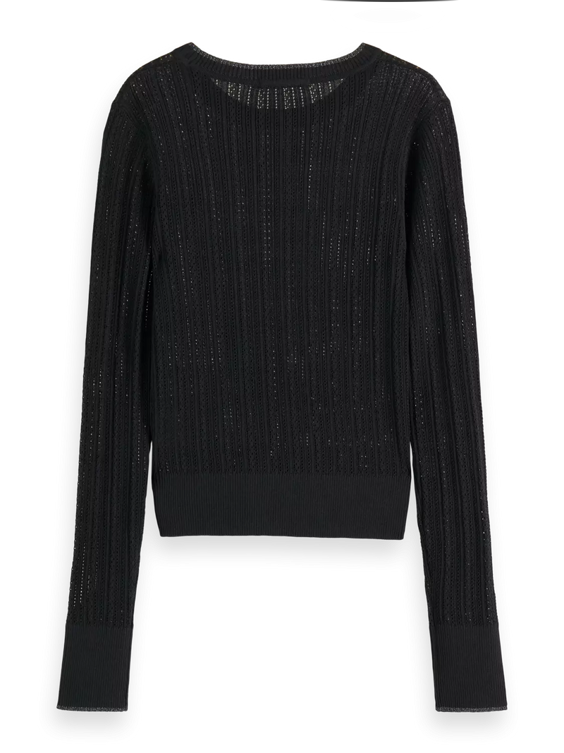 Scotch & Soda Pointelle Cropped Jumper