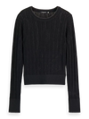 Scotch & Soda Pointelle Cropped Jumper