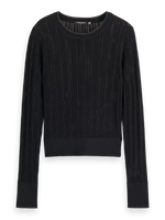 Scotch & Soda Pointelle Cropped Jumper