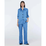 Scotch & Soda Mae Mid Rise Bootcut Pull On Satin Pants