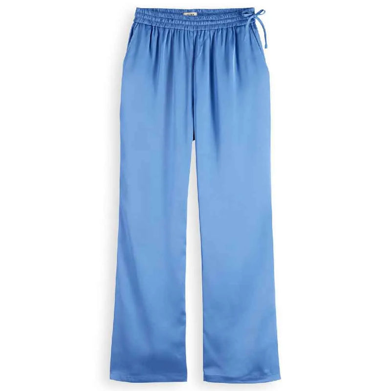 Scotch & Soda Mae Mid Rise Bootcut Pull On Satin Pants