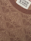 Scotch & Soda Monogram Jacquard Cropped Jumper