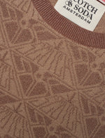 Scotch & Soda Monogram Jacquard Cropped Jumper