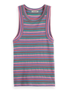 Scotch & Soda Textured Stripe Racer Tank