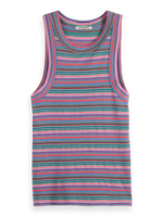 Scotch & Soda Textured Stripe Racer Tank