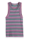 Scotch & Soda Textured Stripe Racer Tank