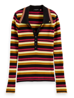 Scotch & Soda Knitted Striped Long Sleeved top